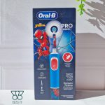 مسواک برقی کودک اورال بی مدل Pro Kids طرح اسپایدرمن (Oral-B)