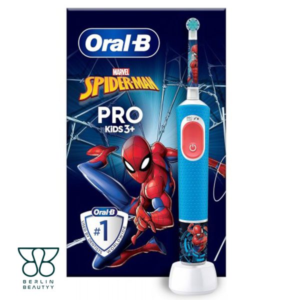 مسواک برقی کودک اورال بی مدل Pro Kids طرح اسپایدرمن (Oral-B)